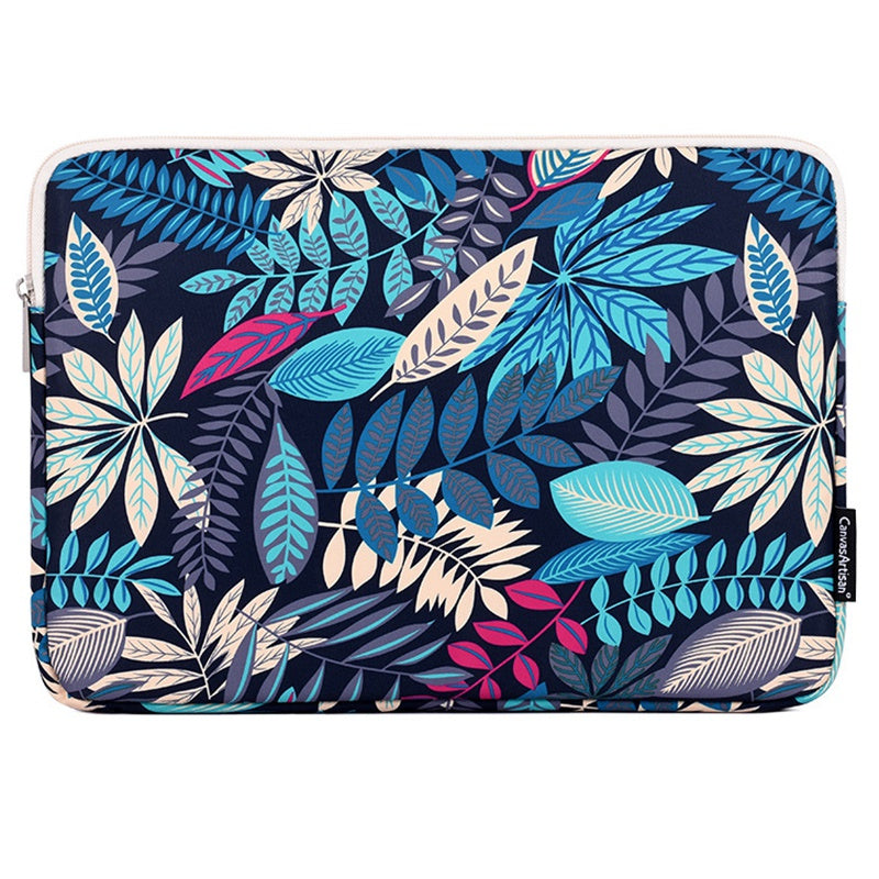 Canvasartisan 15-inch Laptop Portable Zipper Bag Colorful Leaves Print Anti-drop Notebook Protective Sleeve - H30-02