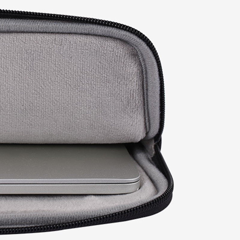 Canvasartisan L38-T0311 PU Leather Sleeve Bag for 11 inch Laptops Anti-Scratch Carry Case Notebook Portable Slim Case with Small Bag - Khaki