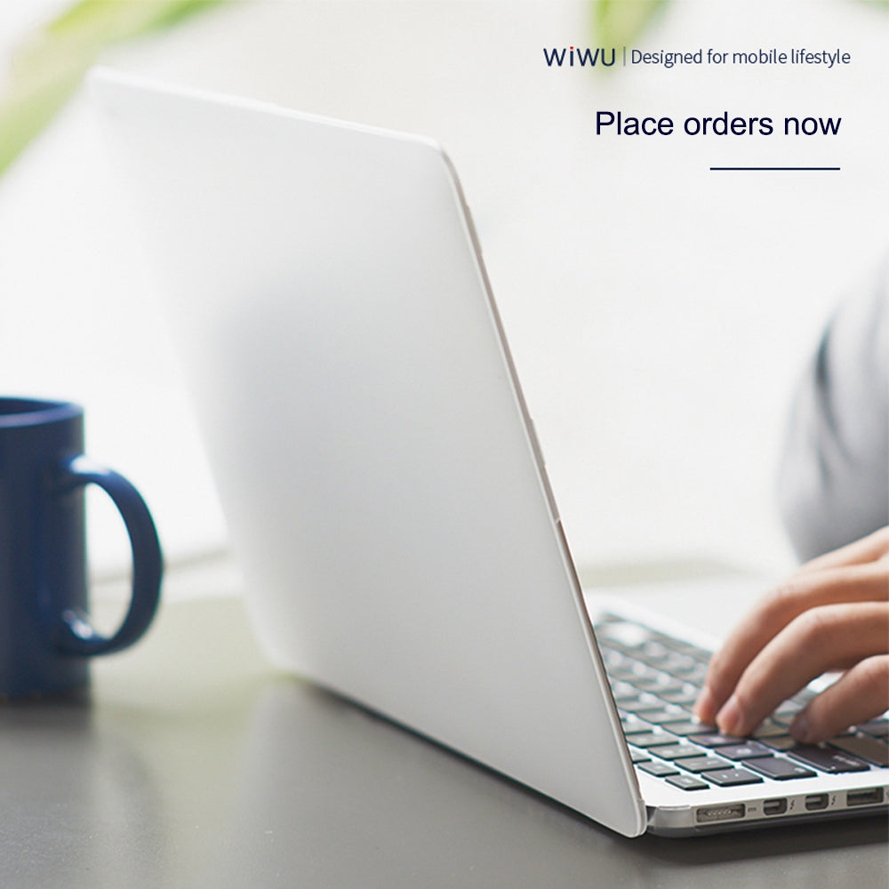 Wiwu For MacBook Pro 16 inch (2019) A2141 Matte Finish Protective Laptop Cover PC + TPU Notebook Case - Transparent Black