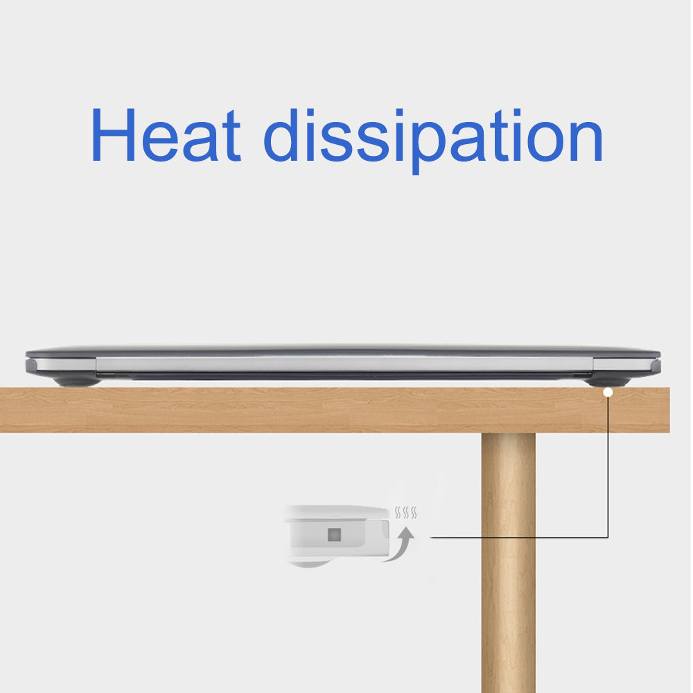 Wiwu Laptop Case for MacBook Pro 14 inch (2021) A2442, Matte Finish PC + TPU Anti-scratch Notebook Protective Cover - Transparent Black