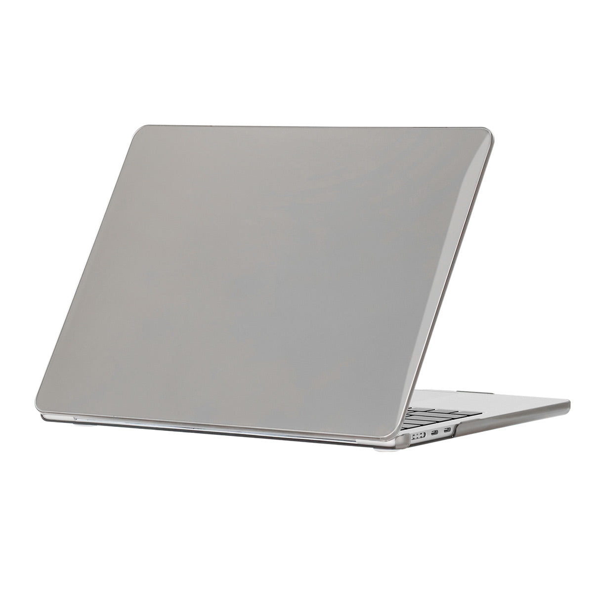 Anti-scratch Case for MacBook Air 13 inch (2022) (A2681) Crystal PC Front and Back Protective Cover Shell - Grey