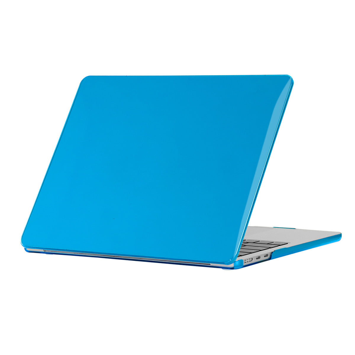 Anti-scratch Case for MacBook Air 13 inch (2022) (A2681) Crystal PC Front and Back Protective Cover Shell - Blue