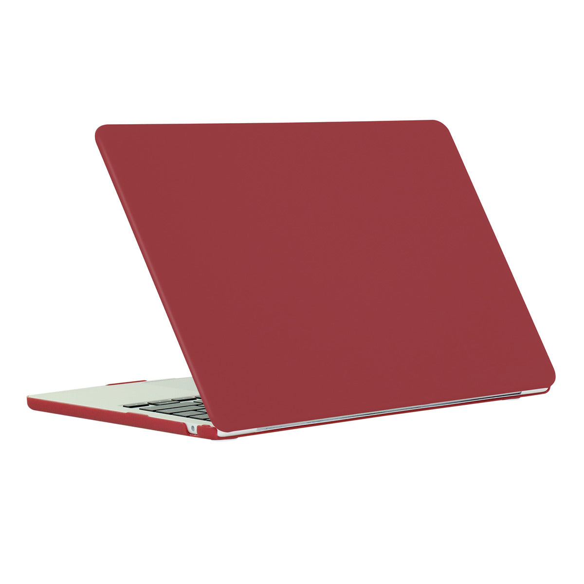 for MacBook Air 13 inch (2022)(A2681) Matte PC Front and Back Protective Case Anti-scratch Shell - Wine Red