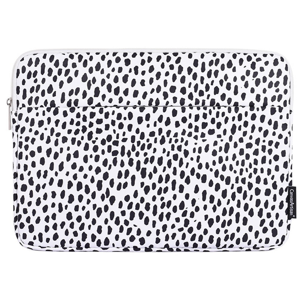Canvasartisan H36-11 11-inch Laptop Black Spotted Carrying Bag Waterproof Notebook Protective Sleeve