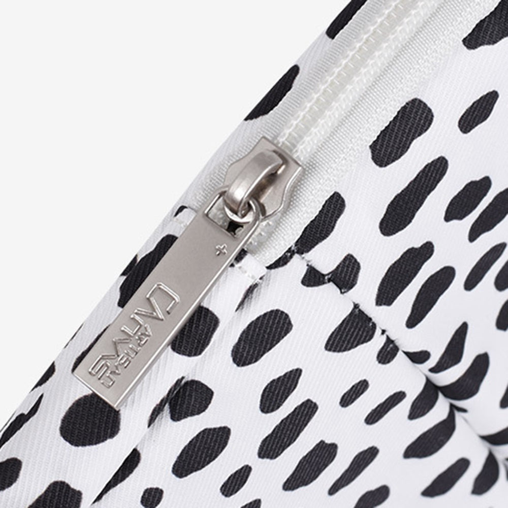 Canvasartisan H36-11 13-inch Laptop Zipper Pouch Black Spotted Notebook Protective Sleeve Carrying Bag