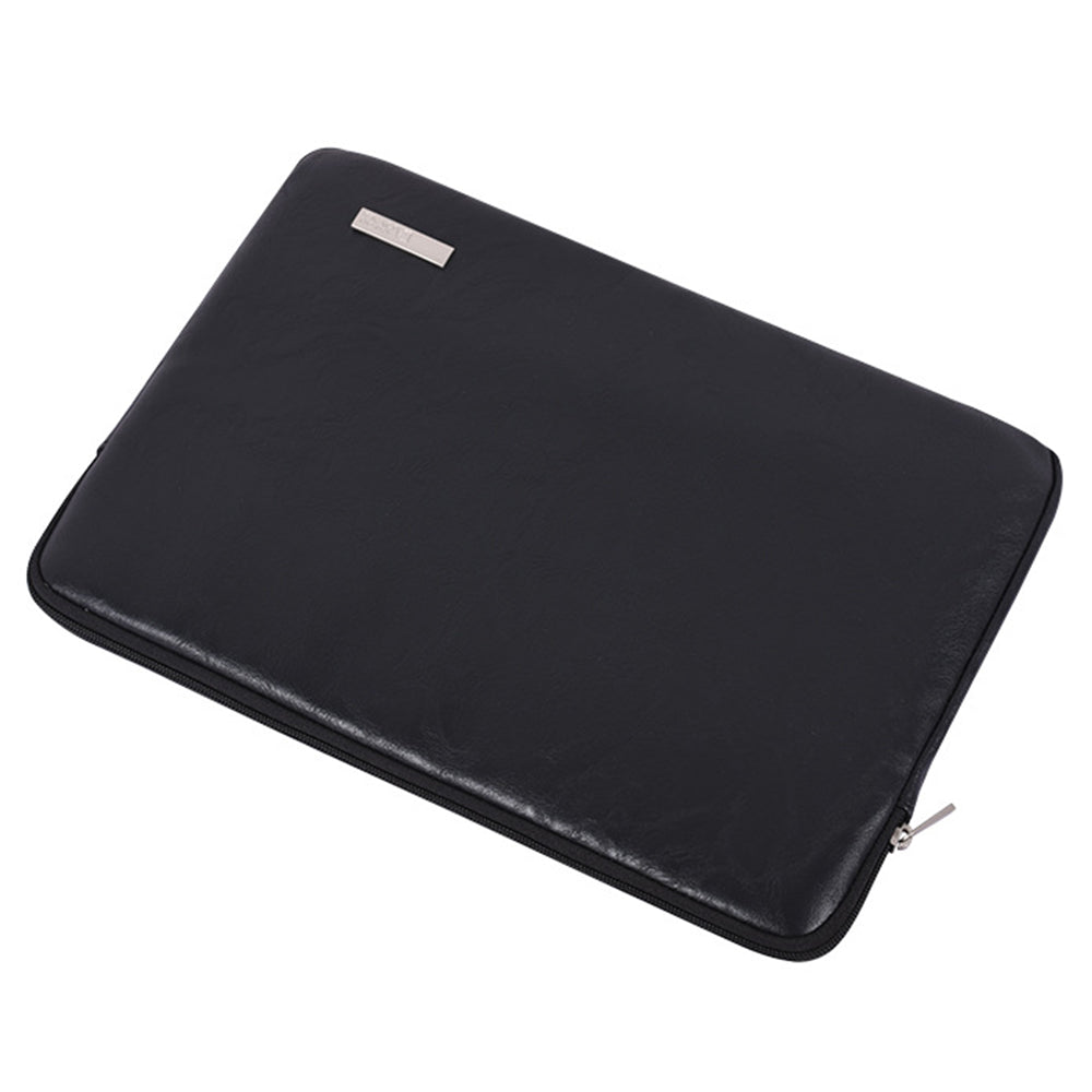 Canvasartisan L38-T0311 PU Leather Carrying Case for 14 inch Portable Sleeve Bag Laptops Slim Case with Small Bag - Black