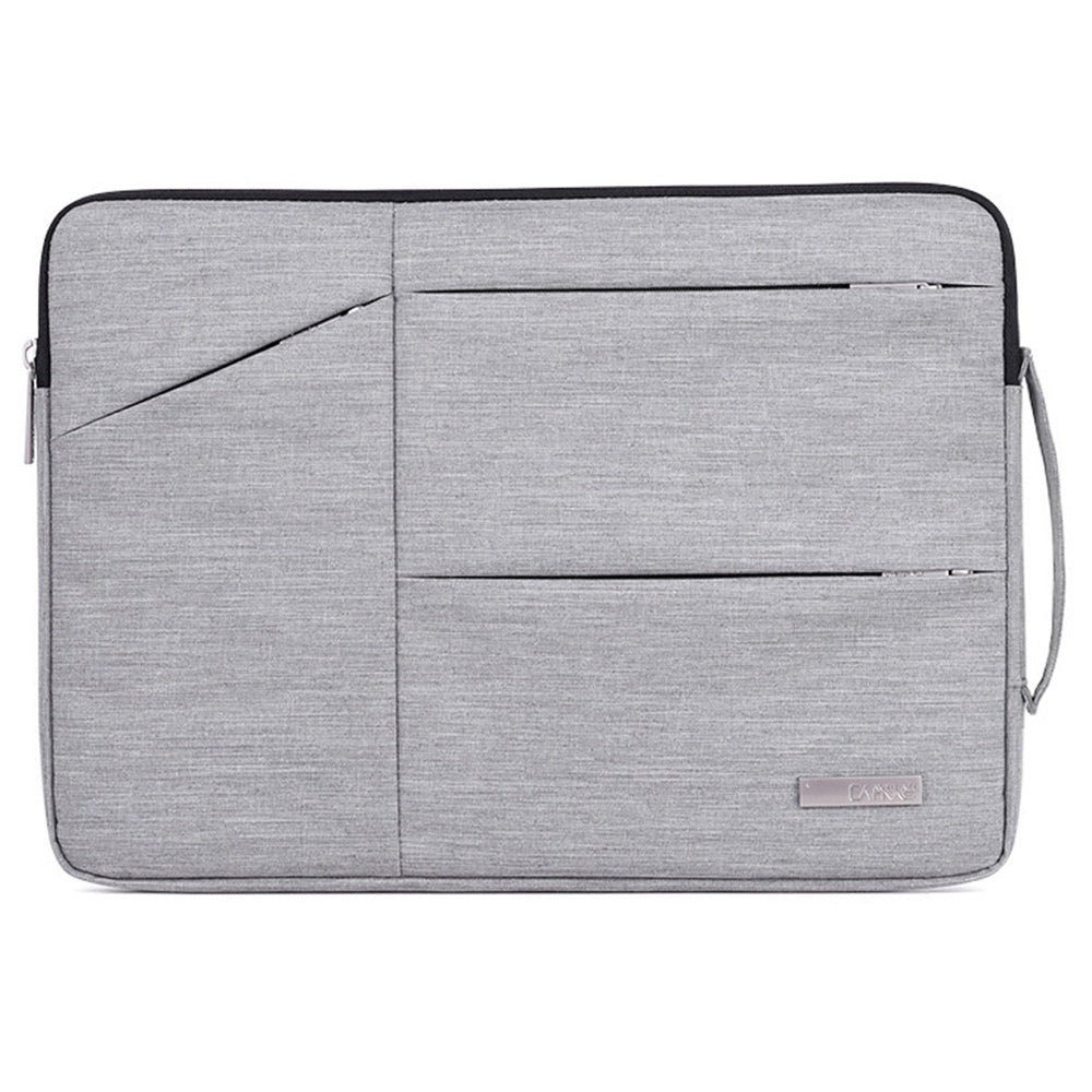 Canvasartisan L2-08 13-inch Notebook Zipper Carrying Bag Tote Pouch Waterproof Laptop Sleeve Bag (with Handle) - Grey