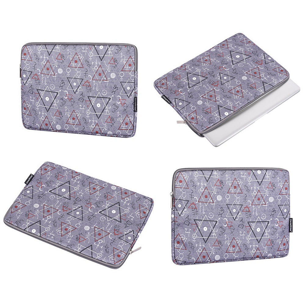 Canvasartisan H26-01 11-inch Laptop Carrying Bag Geometric Print Shockproof Notebook Protective Sleeve