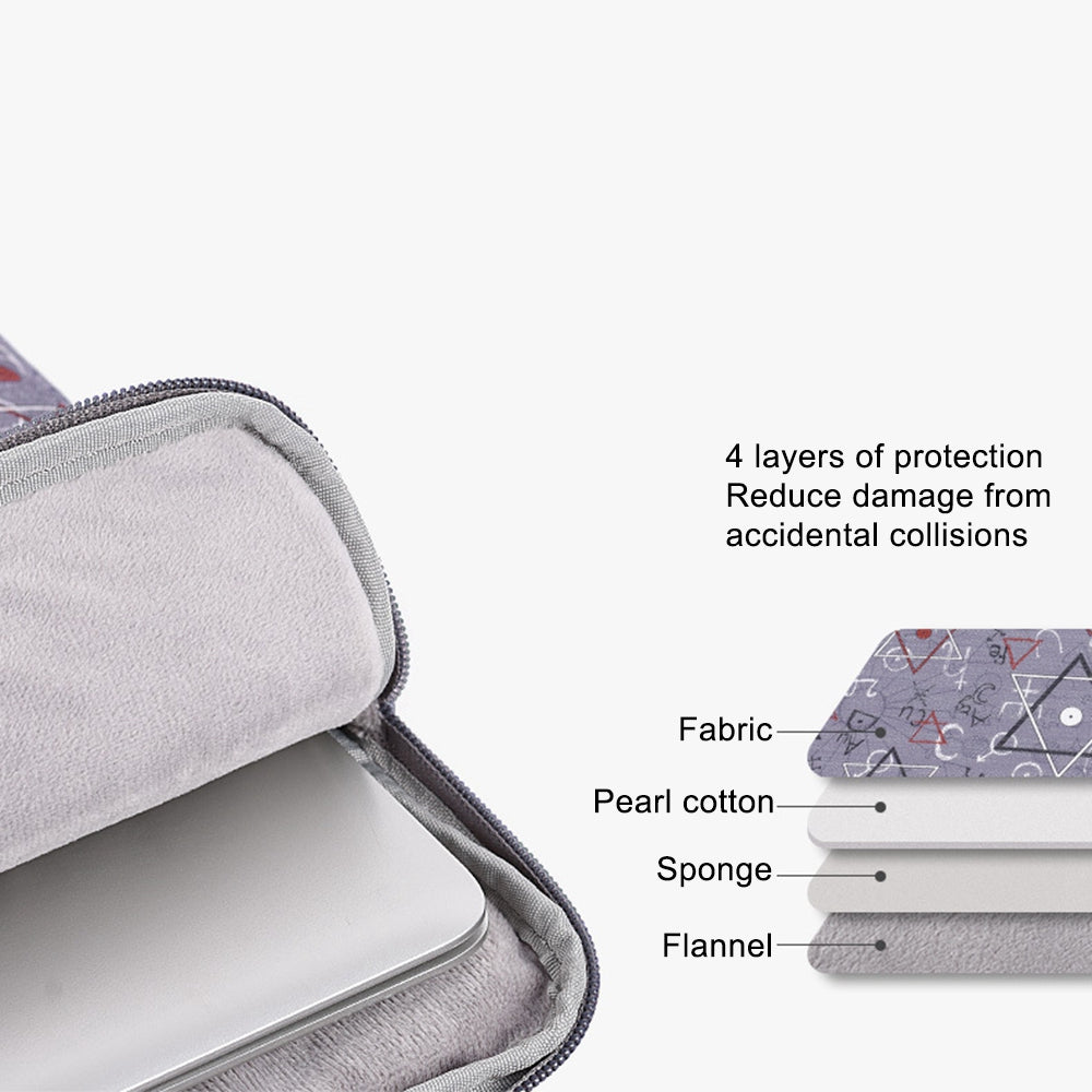 Canvasartisan H26-01 14-inch Notebook Protective Sleeve Geometric Print Laptop Portable Zipper Bag
