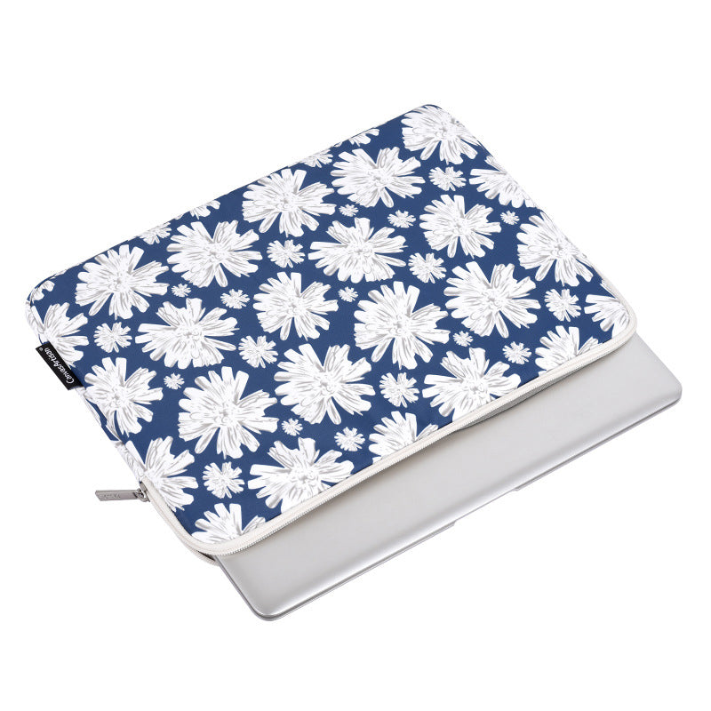 Canvasartisan H34-01 11-inch Notebook Shockproof Protective Sleeve Flower Print Laptop Carrying Bag
