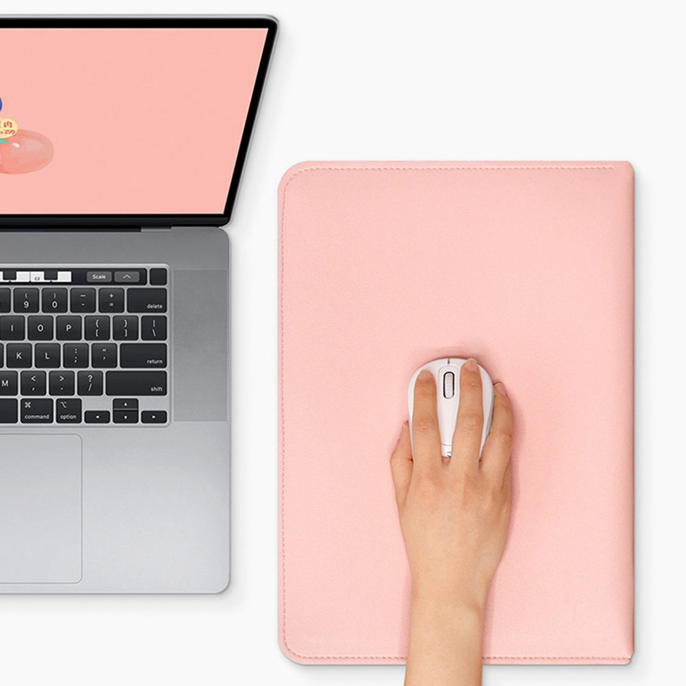 PU Leather Protective Case for 13 / 13.3 / 14-inch Laptop Waterproof Notebook Sleeve Carrying Bag - Grey