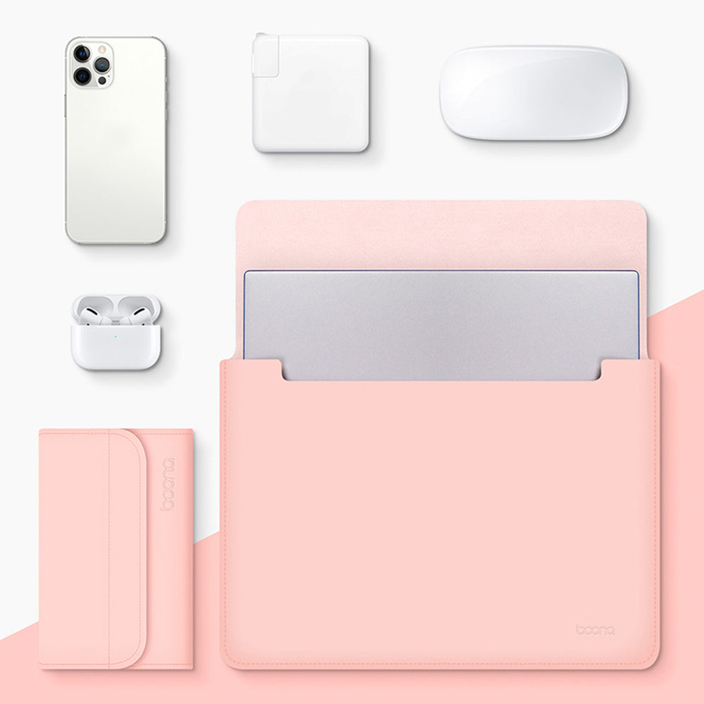 Uniqkart for 15 / 15.6-inch Laptop Protective Case Waterproof PU Leather Notebook Sleeve Carrying Bag - Green