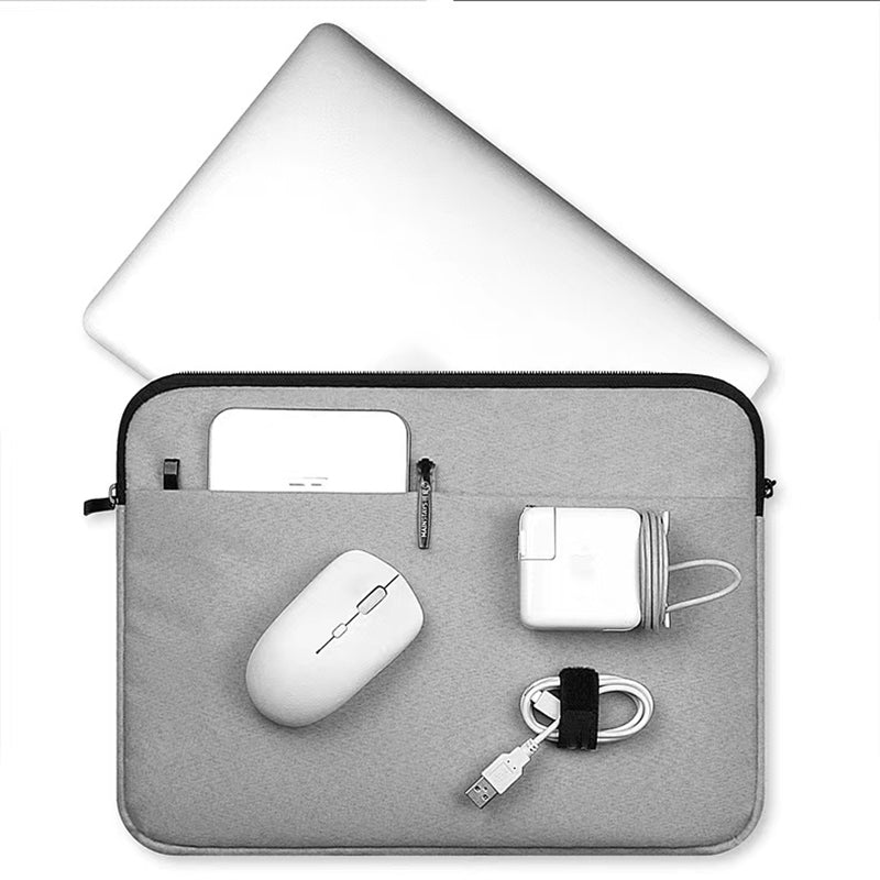 12.9 Inch Large Notebook Computer Case Bag Laptop Tablet Sleeve Portable Protection Cover for iPad 12.9 inch - Light Grey