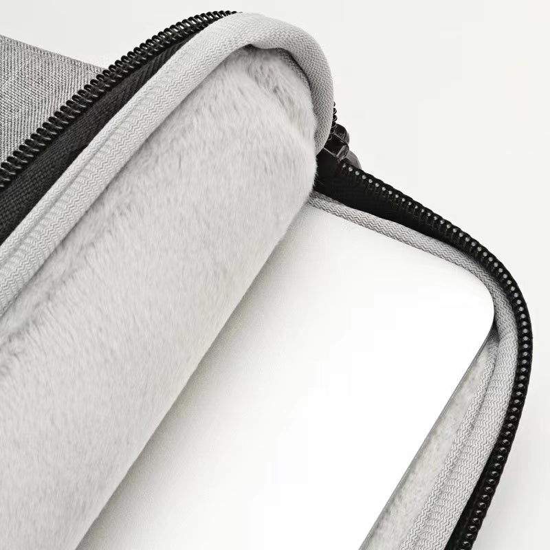 12.9 Inch Large Notebook Computer Case Bag Laptop Tablet Sleeve Portable Protection Cover for iPad 12.9 inch - Light Grey