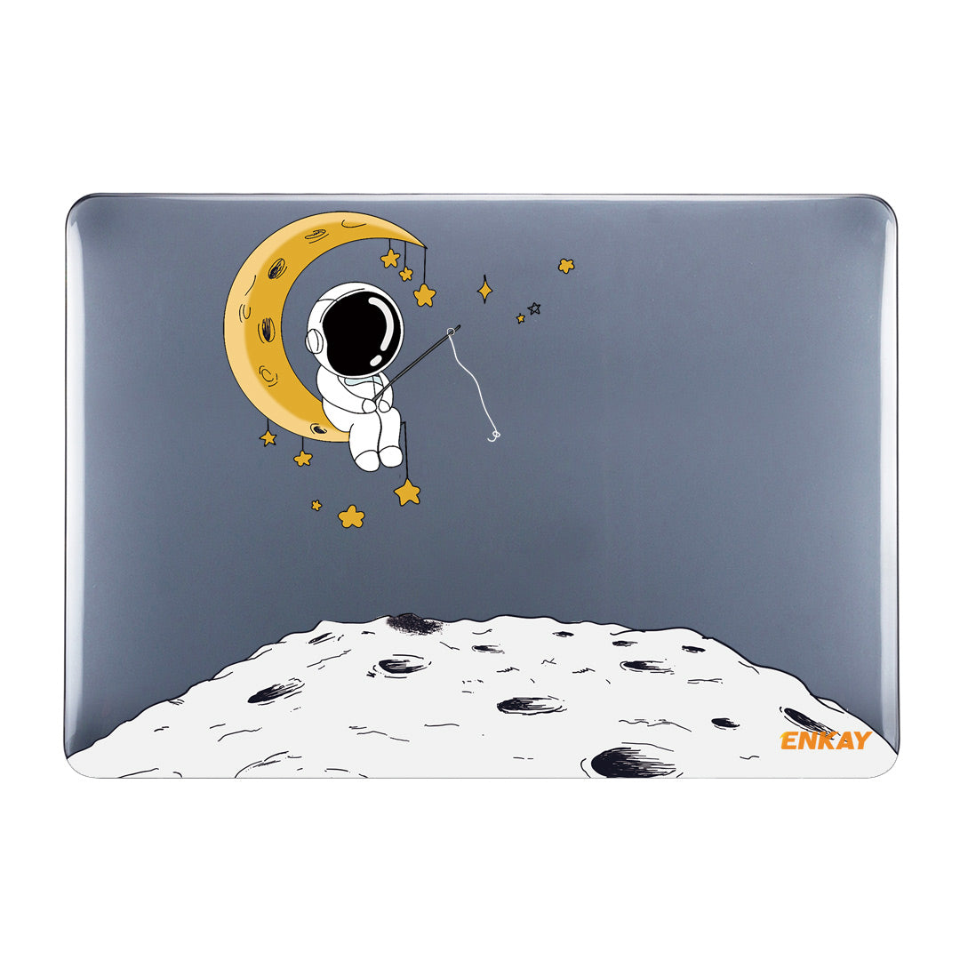 for MacBook Pro 16 inch (2019) A2141 (EU Version) Laptop Cover Astronaut Pattern Hard Protective Case with Slim TPU Keyboard Film + Anti-dust Plugs - Astronaut No.3