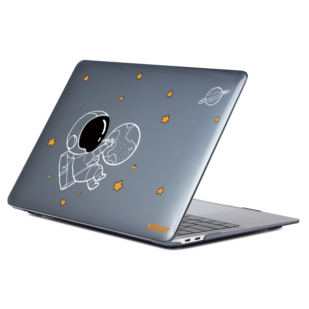 Astronaut Pattern Laptop Case for MacBook Pro 14 inch (2021) A2442 (EU) Shockproof Case with TPU Keyboard Cover + Anti-dust Plugs - Astronaut No.5