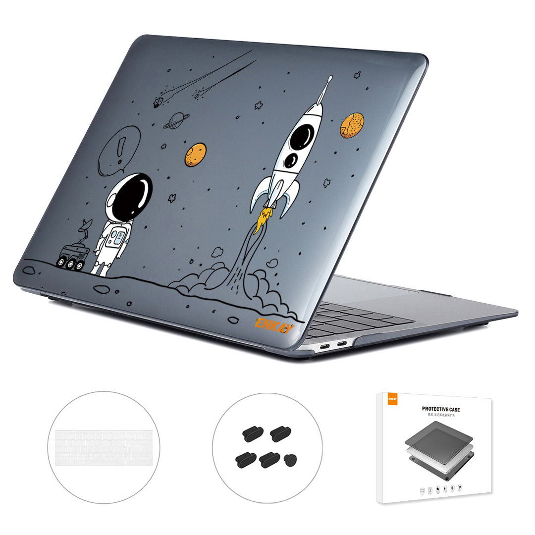 Protective Case for MacBook Pro 15 inch (2016) A1707 / A1990 (US Version) Astronaut Pattern Anti-Drop Case with TPU Keyboard Film + Dust-Proof Plugs - Astronaut No.1