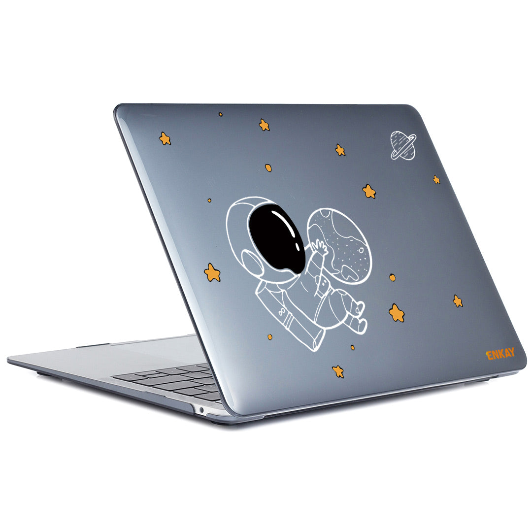 For MacBook Pro 13 inch (2019) A2159 / (2016-2017) A1706 / (2018-2019) A1989 (EU Version) Astronaut Pattern Anti-Drop Case with TPU Keyboard Cover + Dust-Proof Plugs - Astronaut No.5