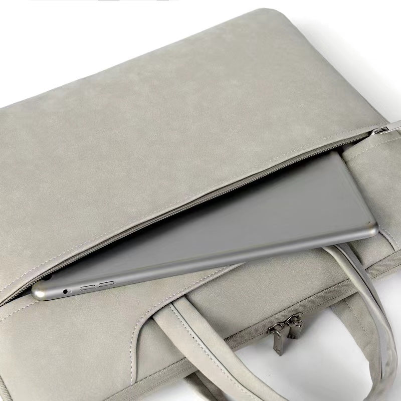 Copton 031 Series 13-14 Inch Laptop Bag Zipper Notebook PC Carrying Handbag Protection Matte Texture Surface Sleeve - Light Green