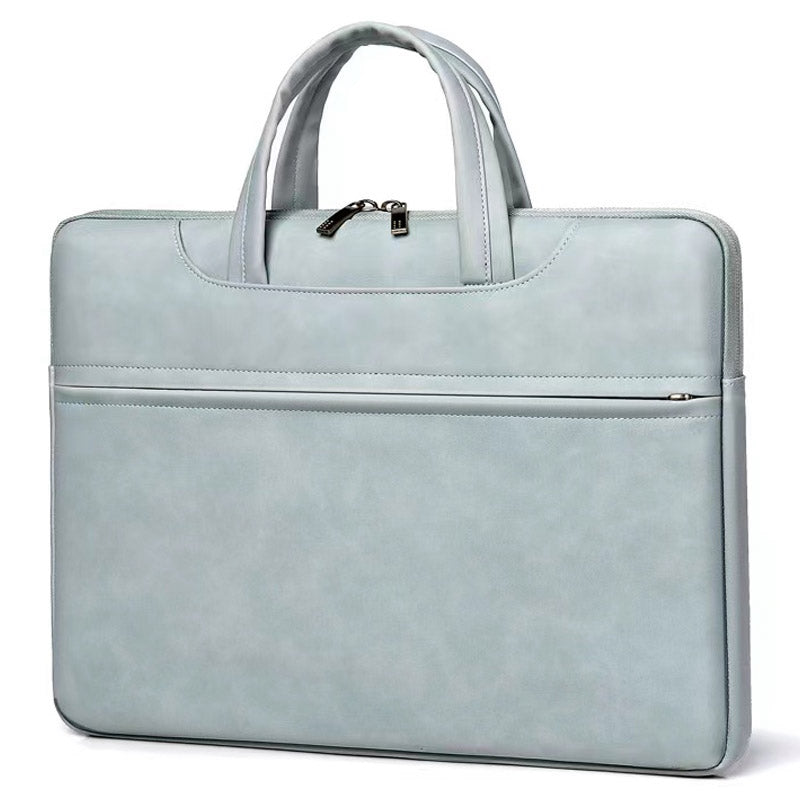 Copton 031 Series 15.6 Inch Notebook Computer Handbag Anti-scratch Matte Surface Protection Sleeve Zipper Laptop Bag - Baby Blue