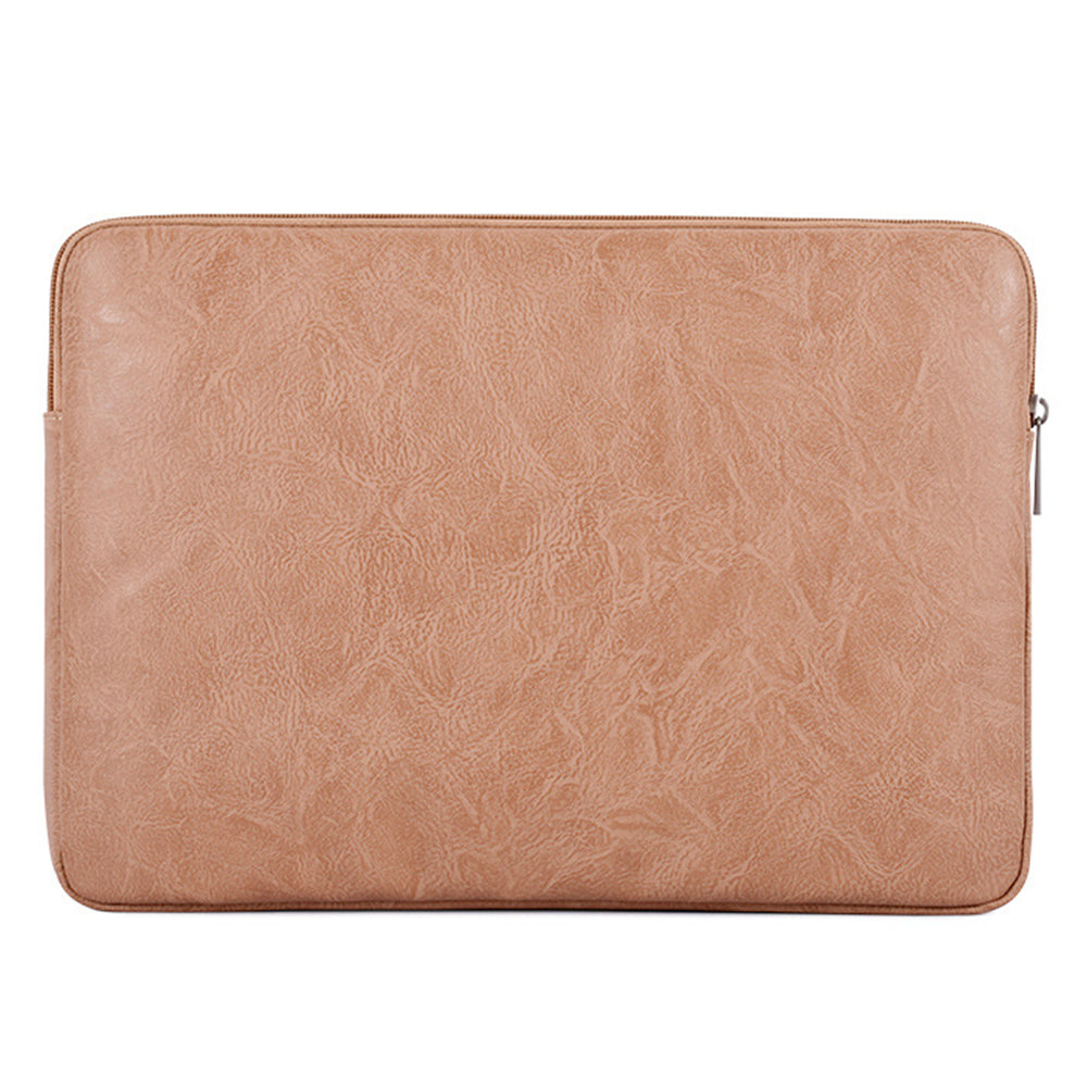 Canvasartisan L38-T0621 12-Inch Laptop Sleeve Ultra-slim PU Leather Notebook Computer Protection Storage Bag with Small Pouch - Black