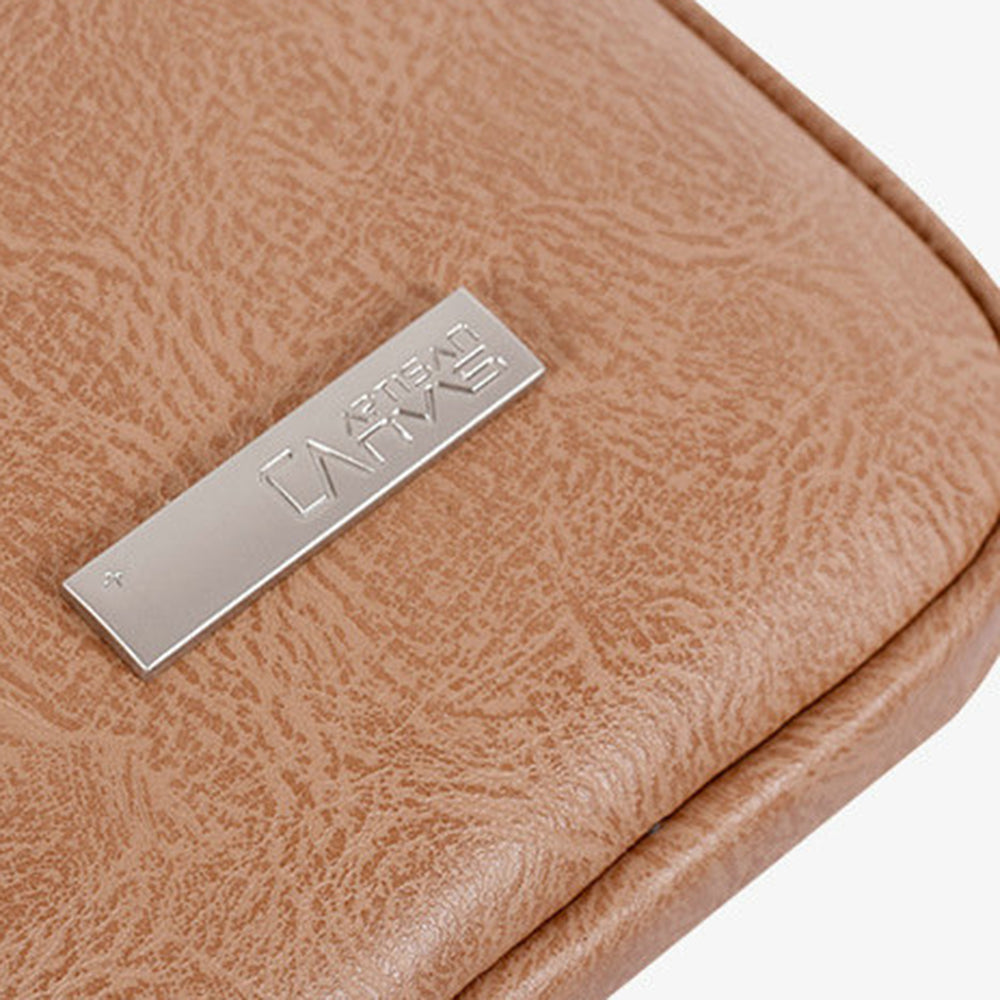 Canvasartisan L38-T0621 14-Inch Notebook Computer Bag Laptop Protection Sleeve Super Thin PU Leather Carrying Handbag with Small Pouch - Grey