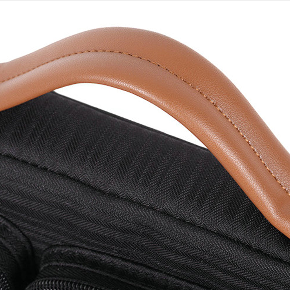 Portable Sleeve Bag Splashproof Laptops Slim Case with 2 Pouches / Handle Strap for 15 inch Notebook Shockproof Carrying Case - Red