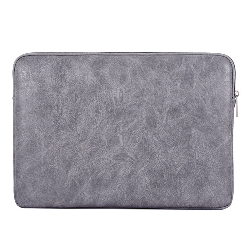 Canvasartisan L38-T06 11-Inch Laptop Bag PU Leather Notebook Computer Protective Case Slim Laptop Sleeve - Khaki