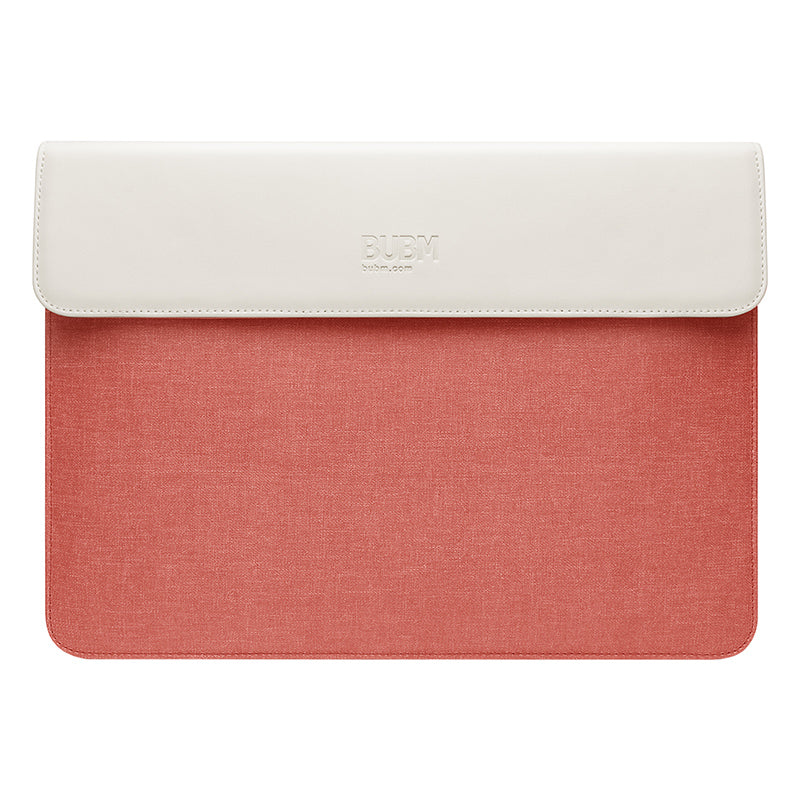 Bubm NDB-GB 14-inch Notebook Carrying Case Ultra Thin Magnetic Flap Soft Lining Laptop Sleeve - Watermelon Red