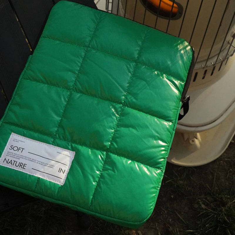 13 inch Notebook Tablet Thicken Sleeve Bag Shock Resistant Laptop Protective Carrying Pouch - Green