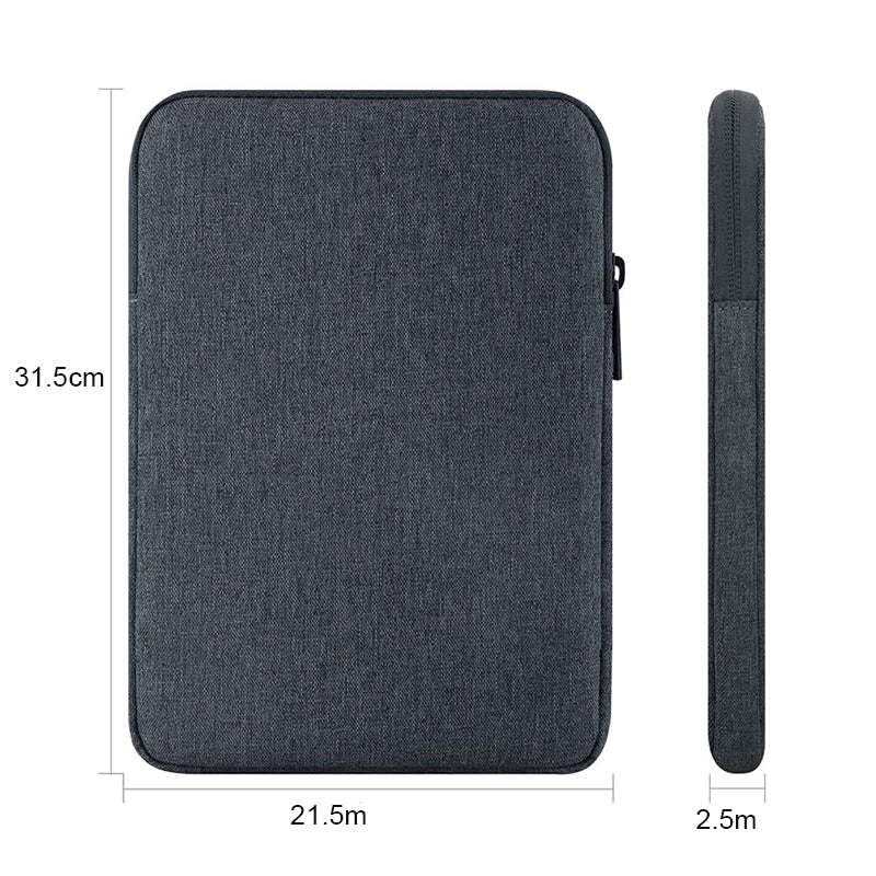 Uniqkart 12-Inch Laptop Storage Bag Carrying Pouch Anti-Scratch Notebook Computer Protection Sleeve - Dark Grey