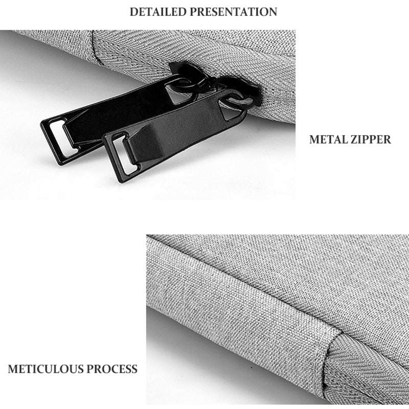 Uniqkart 15.6 Inch Laptop Storage Bag Super Large Notebook Computer Carrying Pouch Protection Sleeve for Travel - Dark Grey