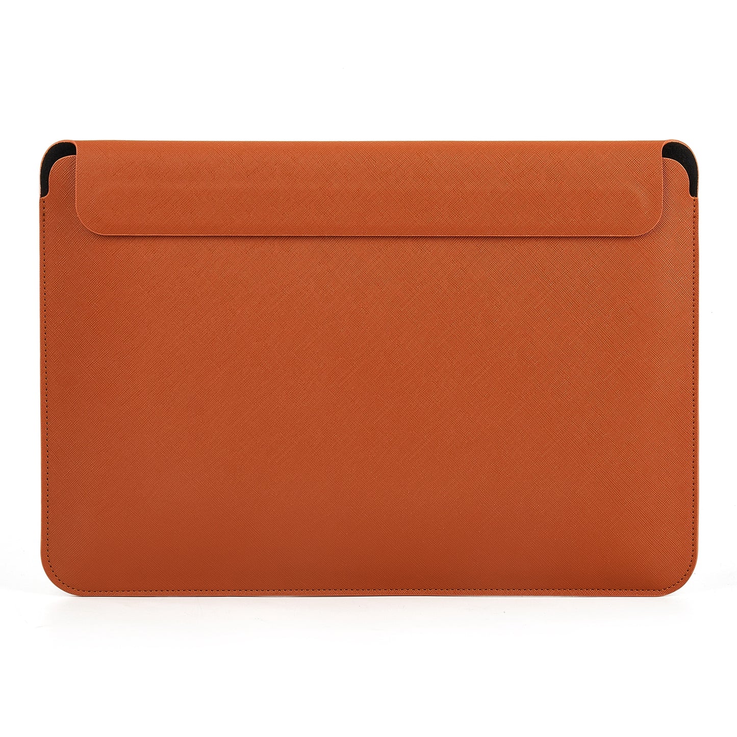 ZGA 16-Inch Notebook Computer Carrying Pouch Ultra-Thin Laptop Sleeve PU Leather Storage Bag Mouse Pad - Brown