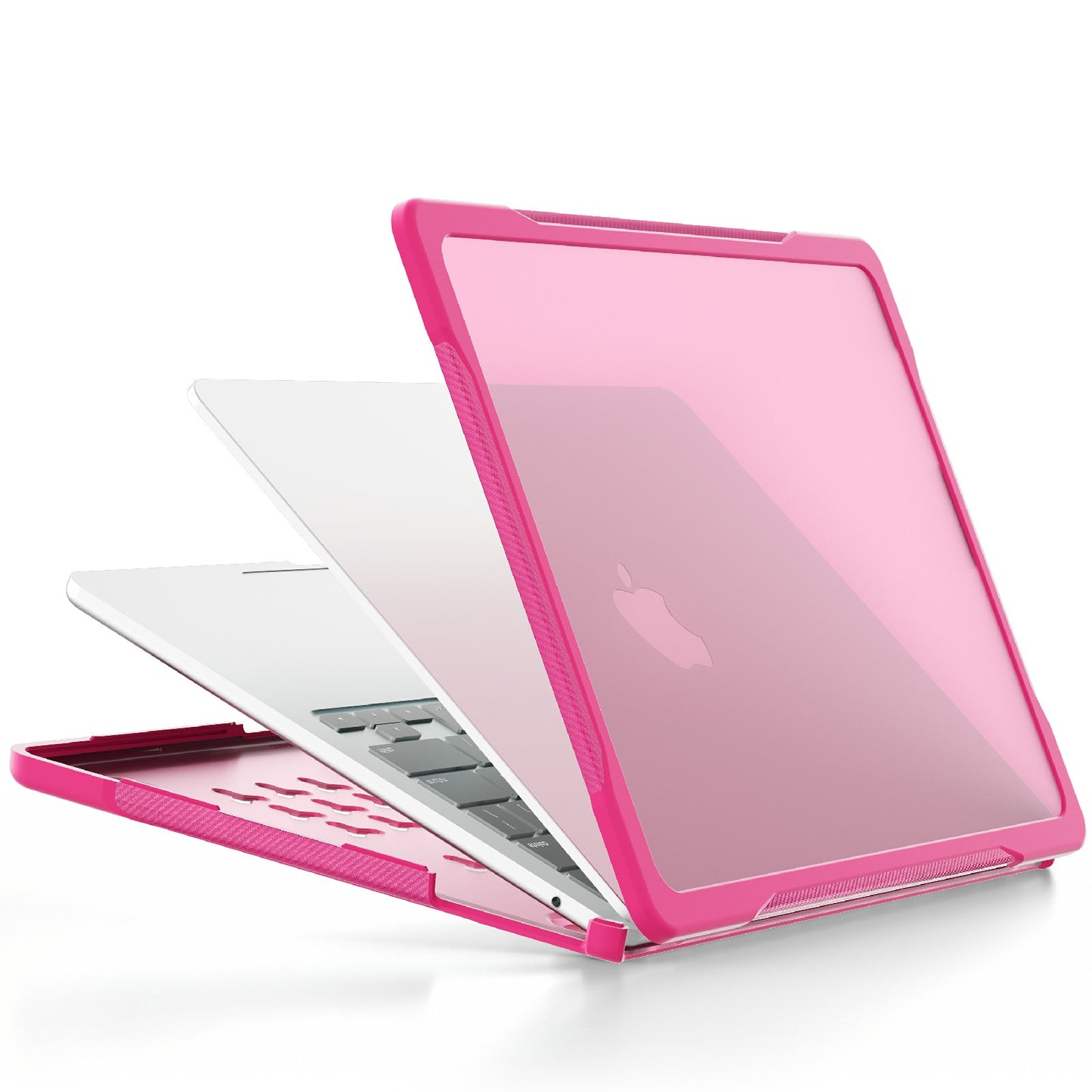 Sailor Series Laptop Case for MacBook Air 13 inch (2022) M2 A2681 Anti-scratch PC+TPU Cover - Rose