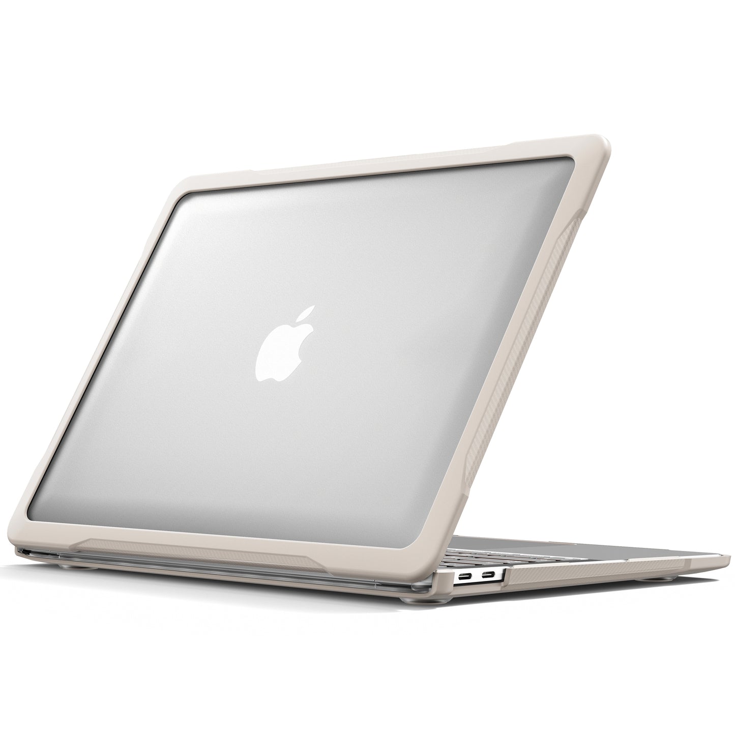 For MacBook Air 13 inch (2018) A1932 / (2020) A2337 M1 A2179 Shockproof PC+TPU Cover Anti-Drop Laptop Case - Khaki