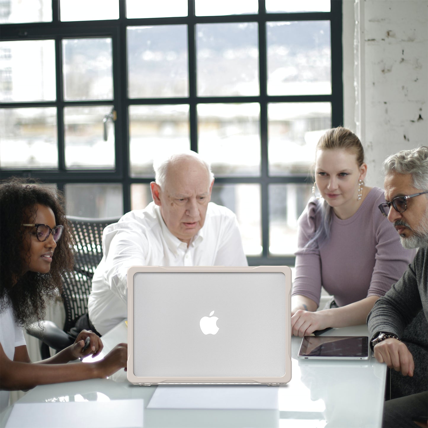 For MacBook Pro 14 inch (2021) A2442 / (2023) A2779 (M1 / M2) Sailor Series Laptop Case PC+TPU Notebook Protective Cover - Khaki