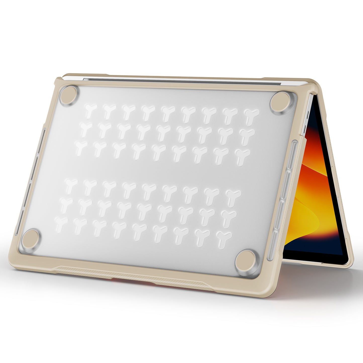 Sailor Series Laptop Case for MacBook Pro 13 inch (2016) A1706 A1708 / (2018) A1989 / (2019) A2159 / (2020) A2251 A2338 (M1 / M2) PC+TPU Shockproof Cover - Khaki