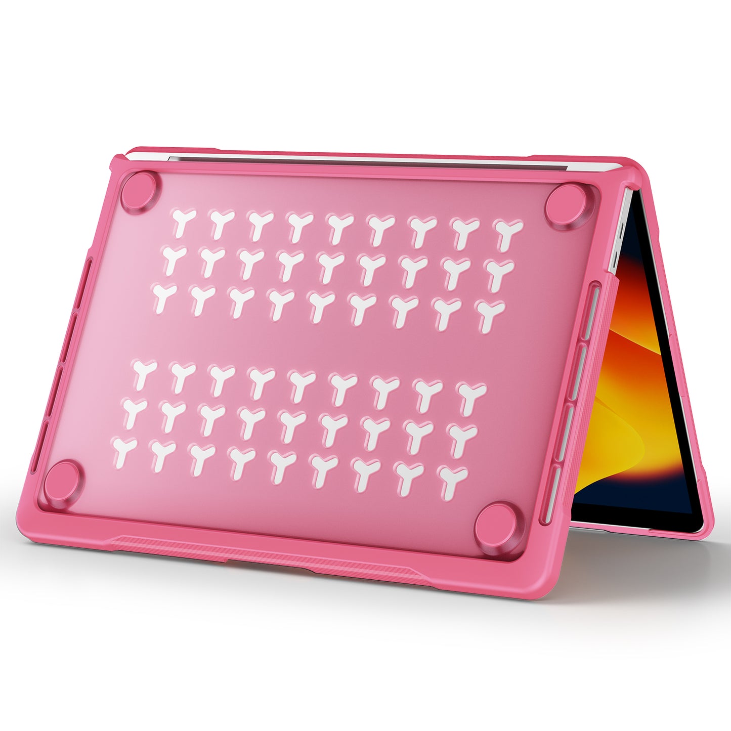 Sailor Series Laptop Case for MacBook Pro 13 inch (2016) A1706 A1708 / (2018) A1989 / (2019) A2159 / (2020) A2251 A2338 (M1 / M2) PC+TPU Shockproof Cover - Rose