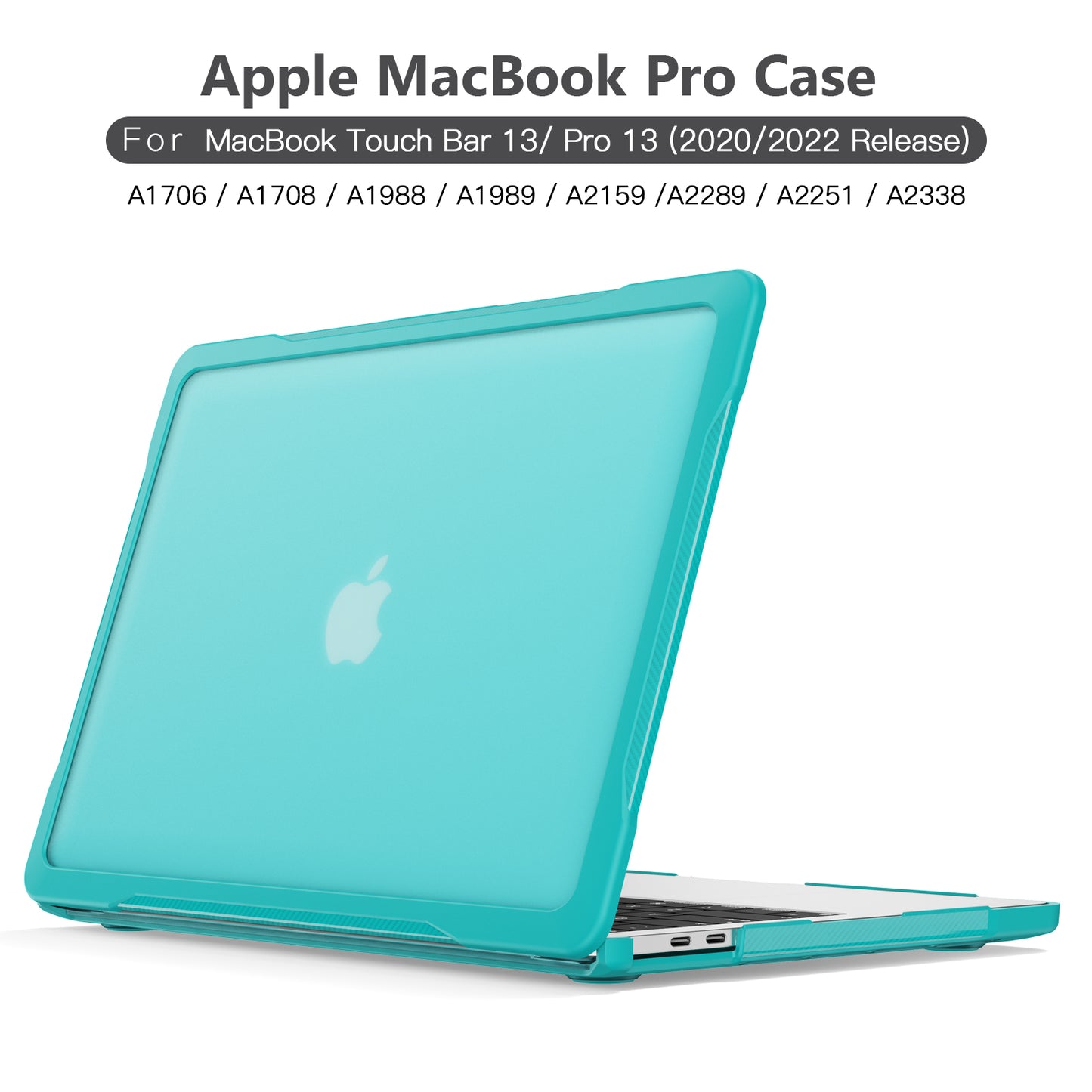 Sailor Series Laptop Case for MacBook Pro 13 inch (2016) A1706 A1708 / (2018) A1989 / (2019) A2159 / (2020) A2251 A2338 (M1 / M2) PC+TPU Shockproof Cover - Baby Blue