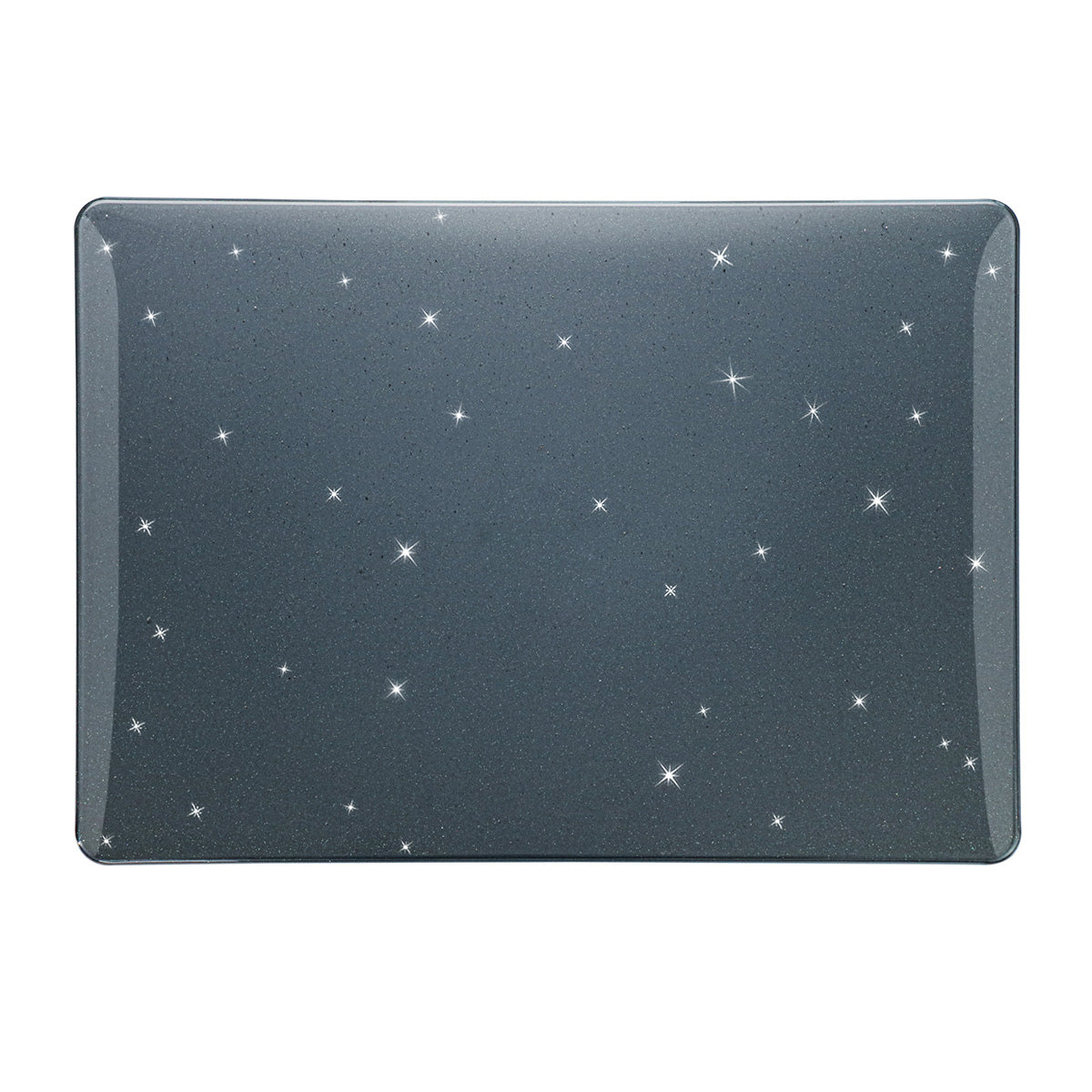 For Macbook Air 15 inch (2023) A2941 Shockproof Hard PC Case Anti-Drop Glitter Laptop Cover - Black