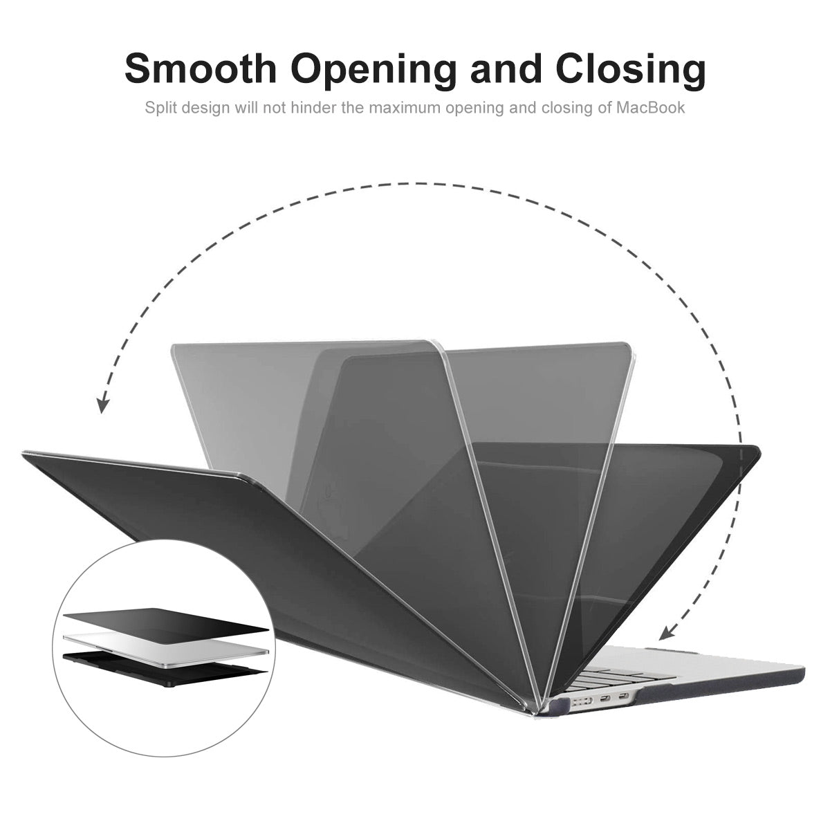 For Macbook Air 15 inch (2023) A2941 (EU Version) Matte Laptop PC Case with TPU Keyboard Film + Dust-Proof Plugs - Light Green