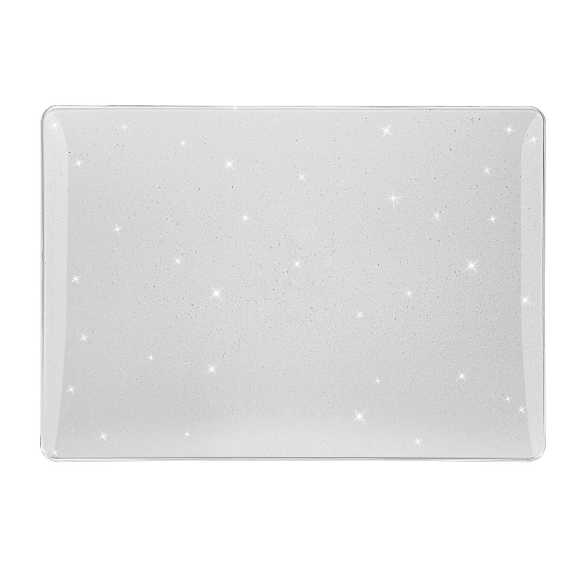 For Macbook Air 15 inch (2023) A2941 (US Version) Glitter PC Laptop Case with TPU Keyboard Film + Anti-Dust Plugs - Transparent