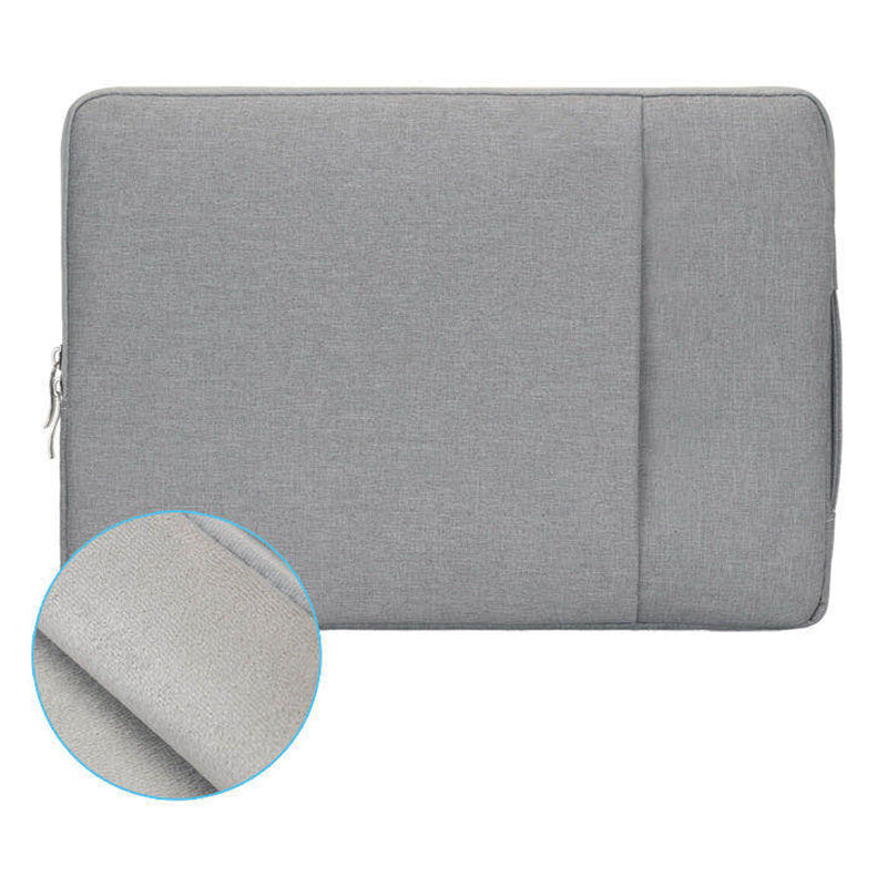 12.5 Inch Water-Repellent Nylon Laptop Bag Sleeve Notebook Computer Storage Handbag Tote - Grey