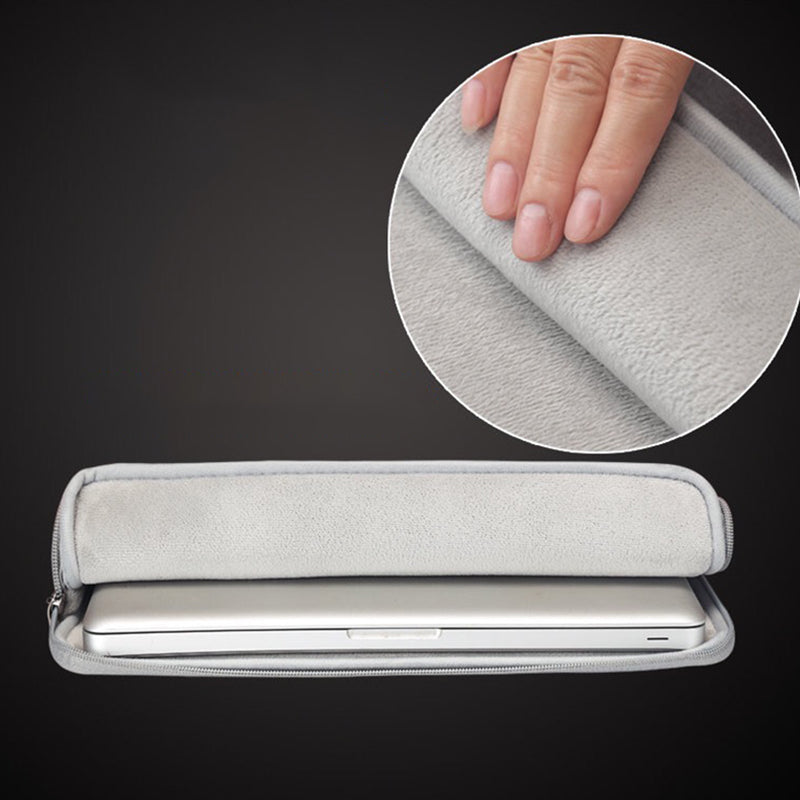 12.5 Inch Water-Repellent Nylon Laptop Bag Sleeve Notebook Computer Storage Handbag Tote - Grey