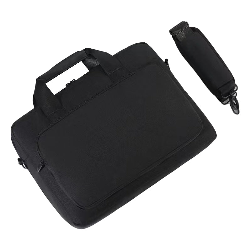 17.3 Inch Laptop Sleeve Oxford Cloth+Polyester Handbag Notebook Computer Shoulder Bag Storage Pouch - Black