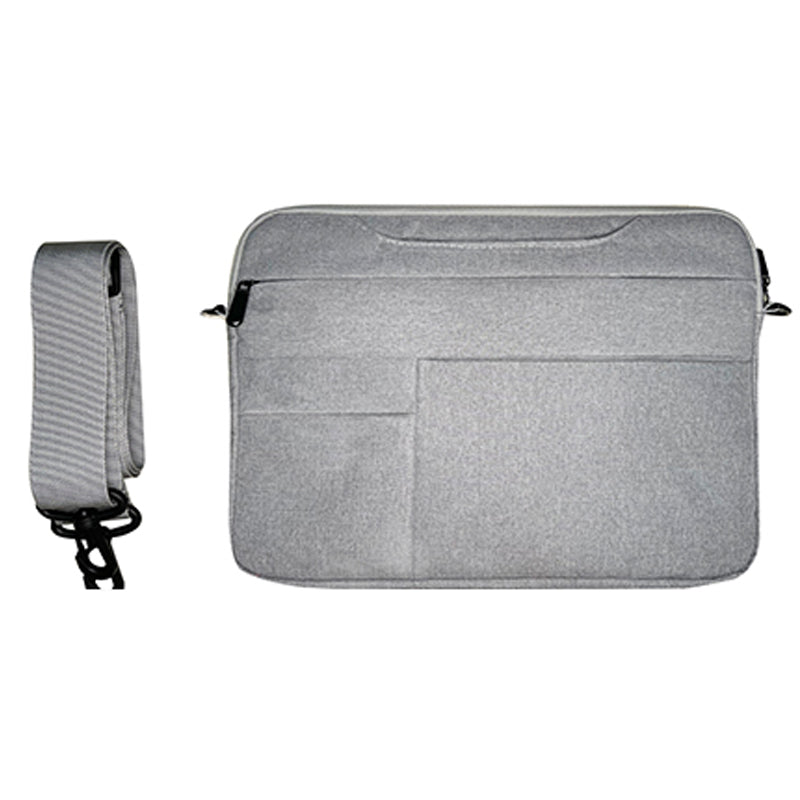 XINGTU Series 13.3 Inch Laptop Handbag Oxford Cloth+Polyester Notebook Storage Sleeve with Shoulder Strap - Grey