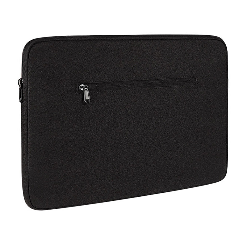 13.3 Inch Waterproof Notebook Sleeve Portable Laptop Computer Zipper Bag (with Pull Rod Strap) - Black