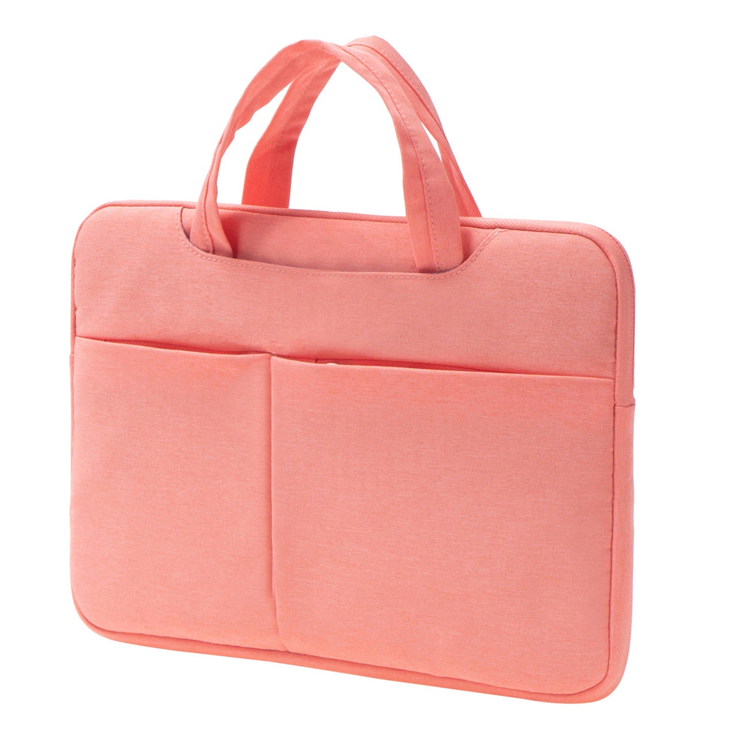 13-inch Laptop Protective Handbag Soft Lining Scratch Resistant Notebook Carrying Bag - Pink