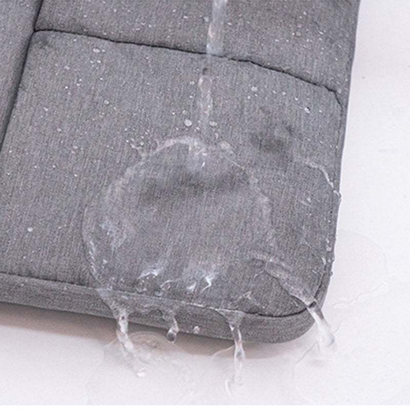 15.6-inch Laptop Soft Lining Protective Handbag Splash-proof Notebook Carrying Bag - Grey