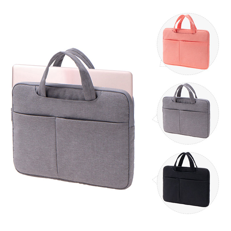 15.6-inch Laptop Soft Lining Protective Handbag Splash-proof Notebook Carrying Bag - Black